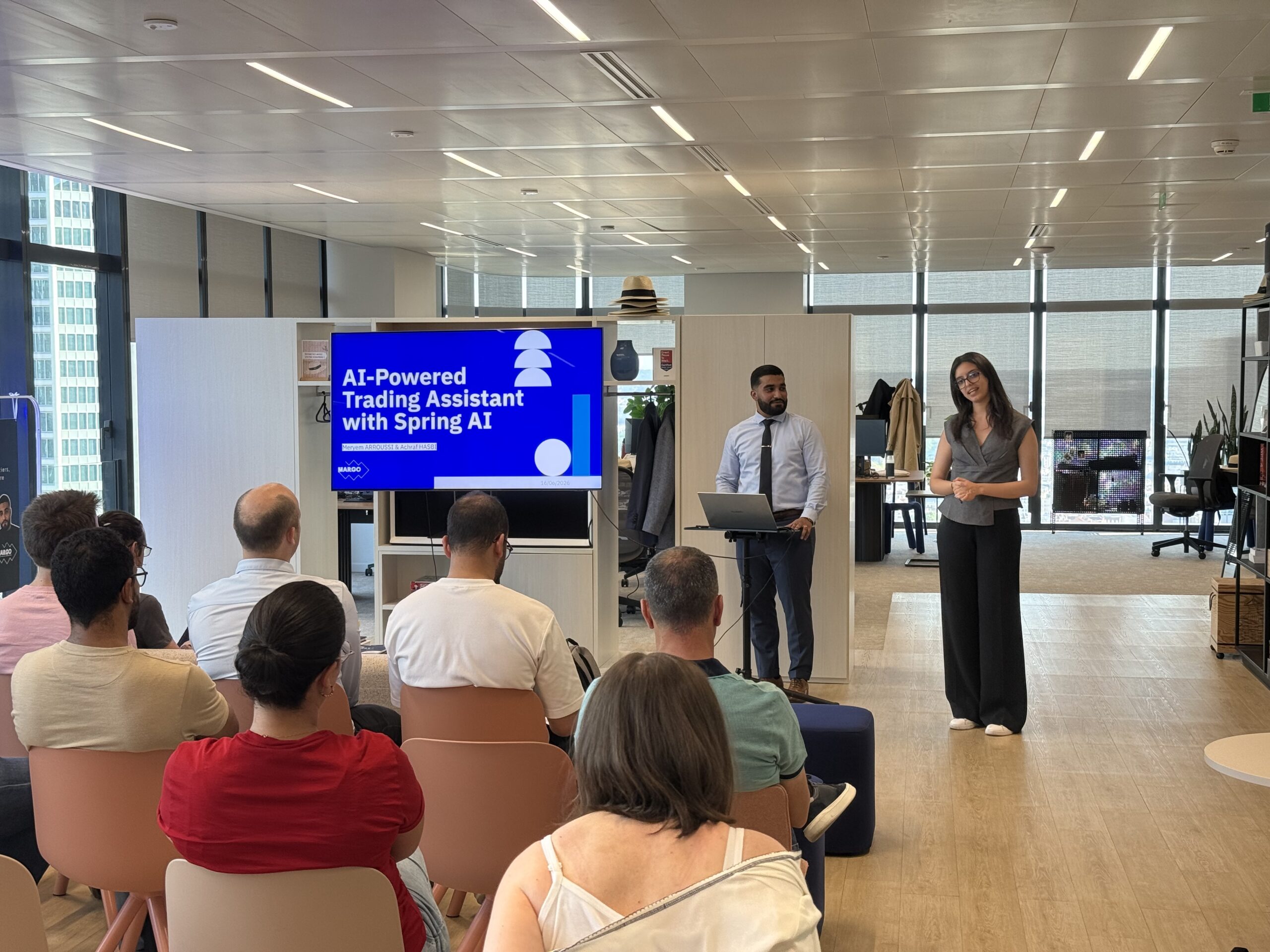Meryem et Achraf au Spring Meetup